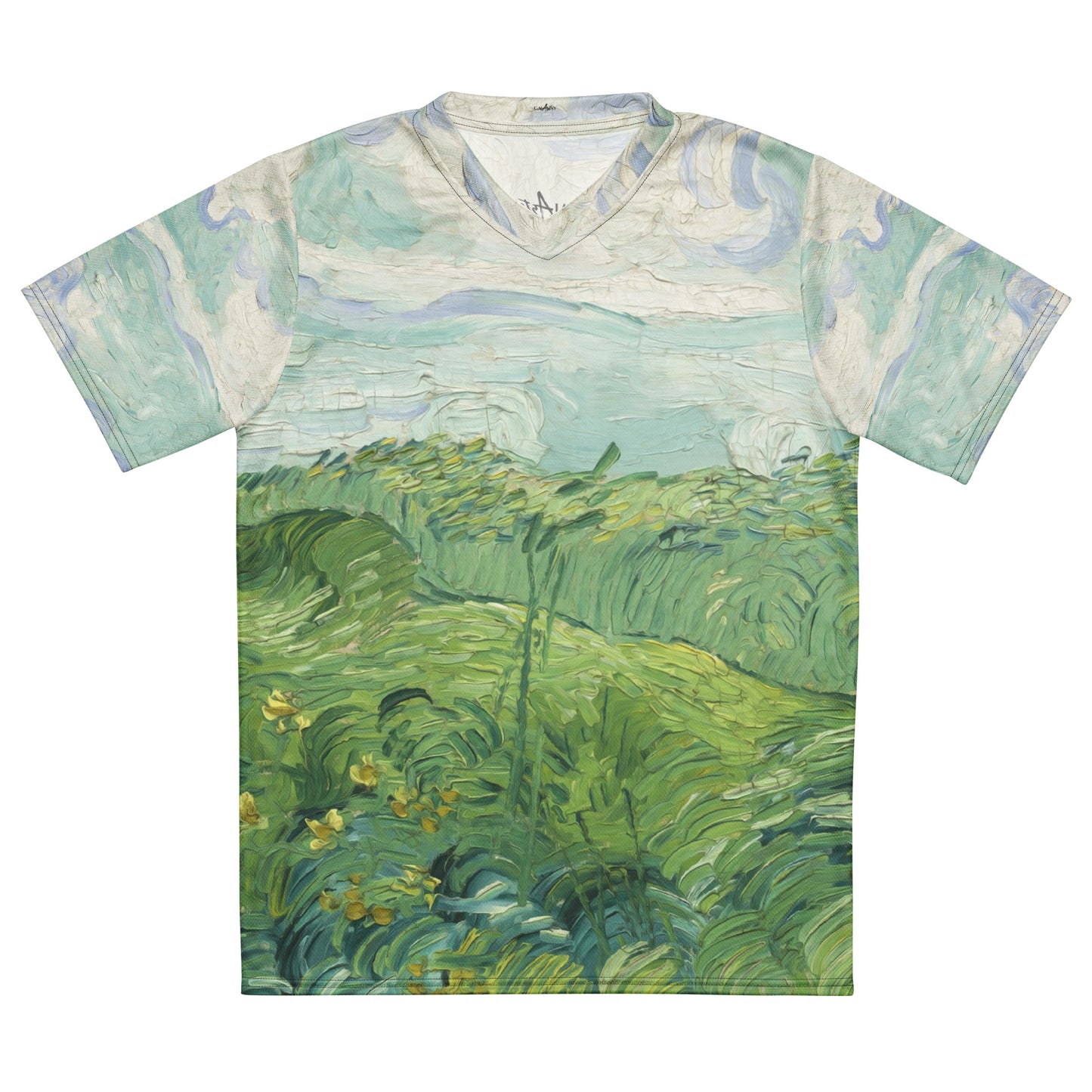 Camiseta deportiva unisex Van Gogh Green Field