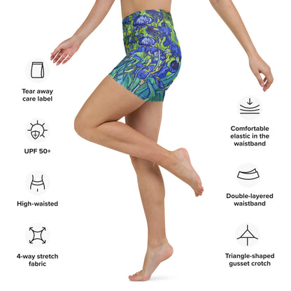 Irises Yoga Shorts