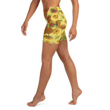 Short de yoga Tournesols