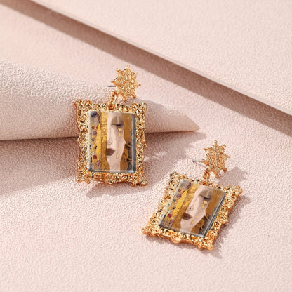 Gustav Klimt Framed Earrings