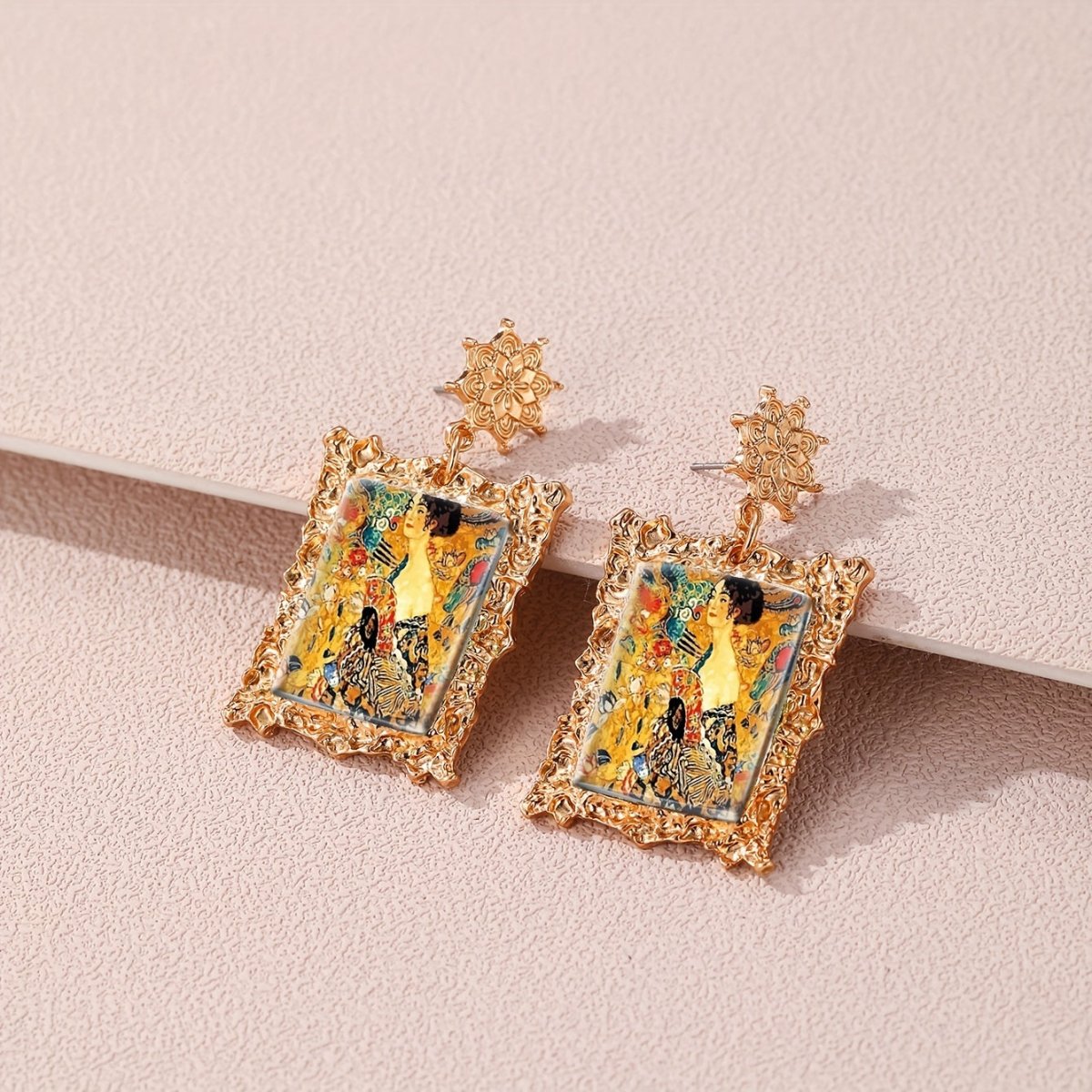 Gustav Klimt Framed Earrings