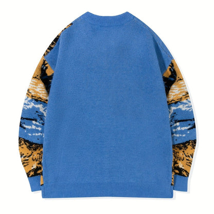 The Siesta, Van Gogh V Neck Knit Sweater