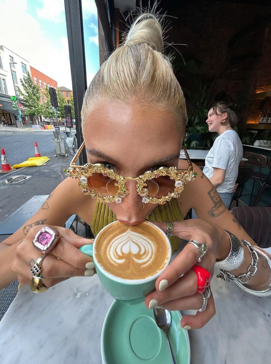 Gafas de sol de inspiración rococó