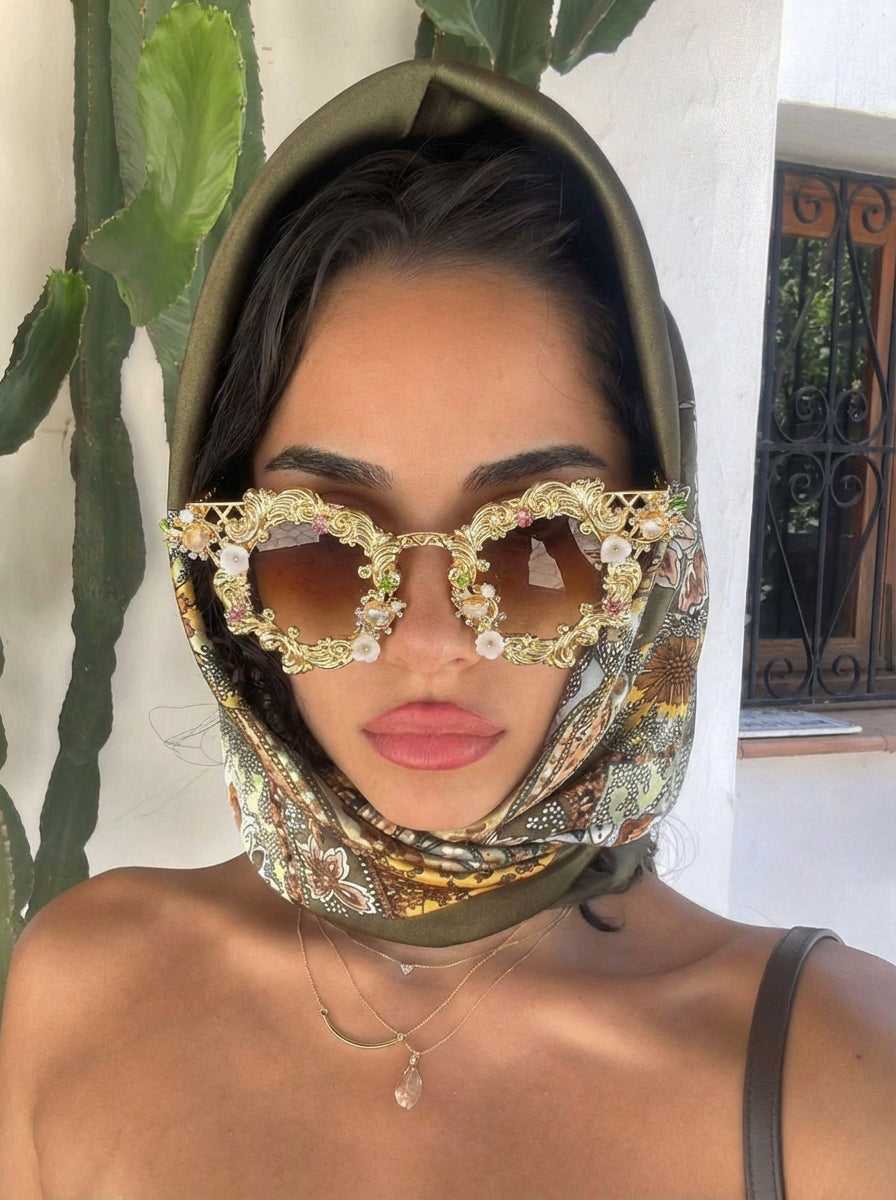 Gafas de sol de inspiración rococó