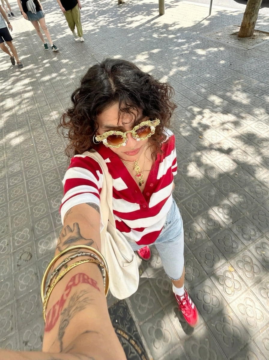 Gafas de sol de inspiración rococó