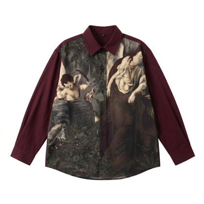 The Archive Blouse — flat lay, white background