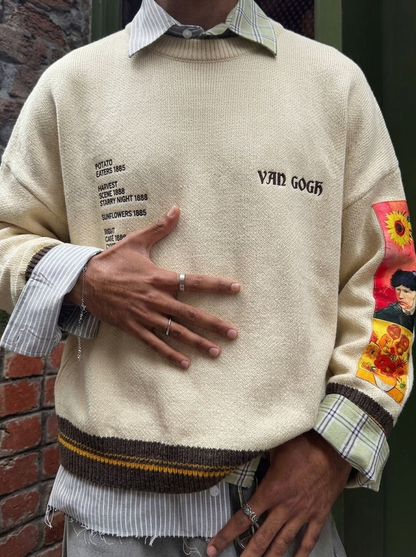 Van gogh retro sweater