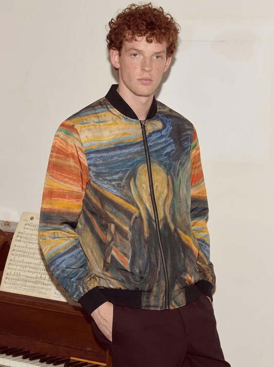La chaqueta bomber Scream Munch