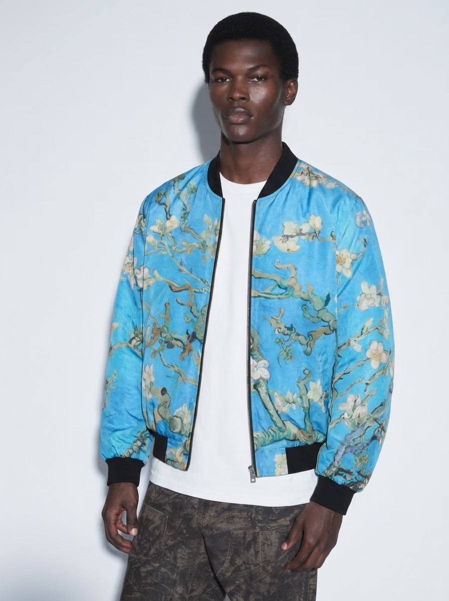 Almond Blossom Bomber Jacket