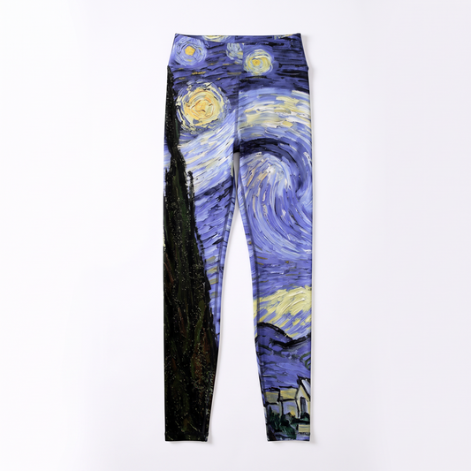 Starry Night Leggings — front flat lay on white