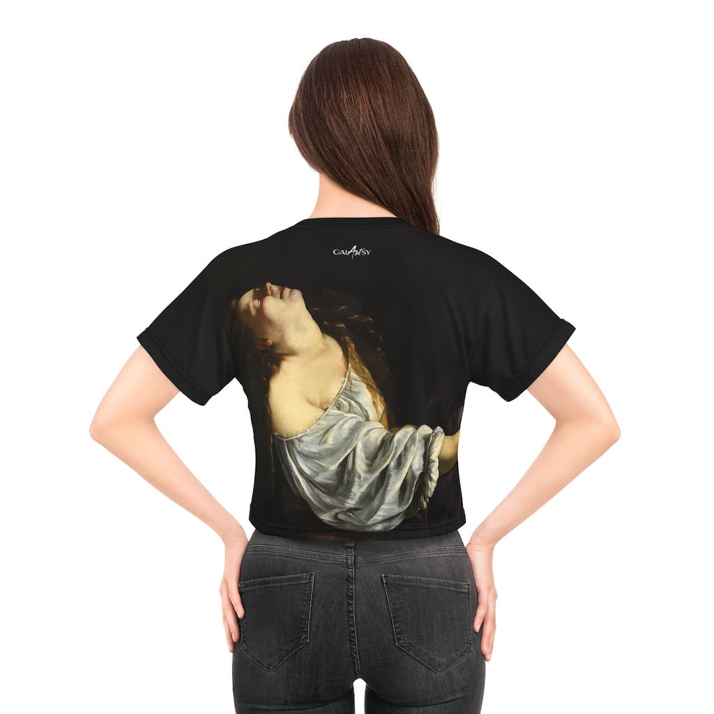 Artemisia Gentileschi Mary Magdalene in Ecstasy Crop Top
