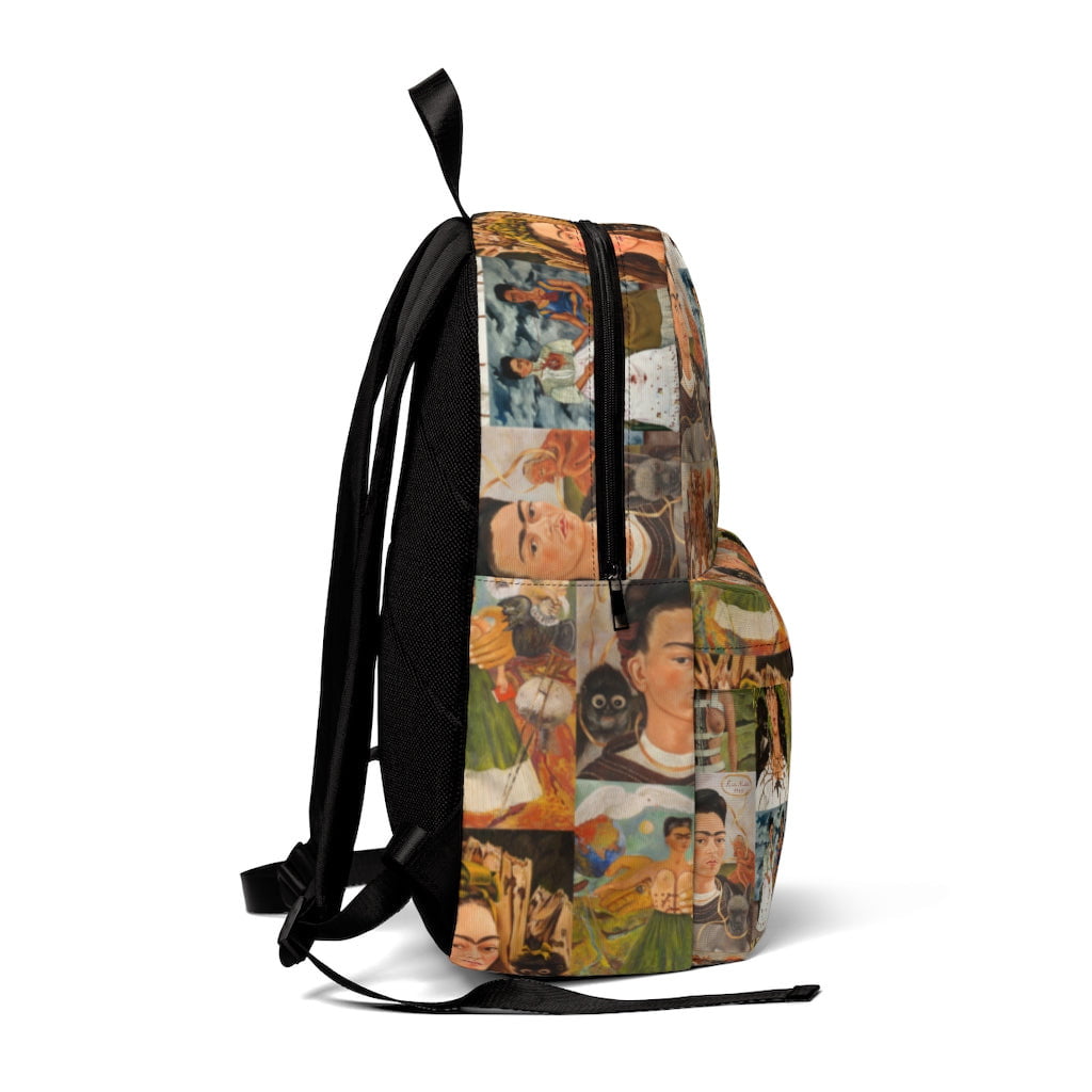 Frida Kahlo collage Backpack Galartsy