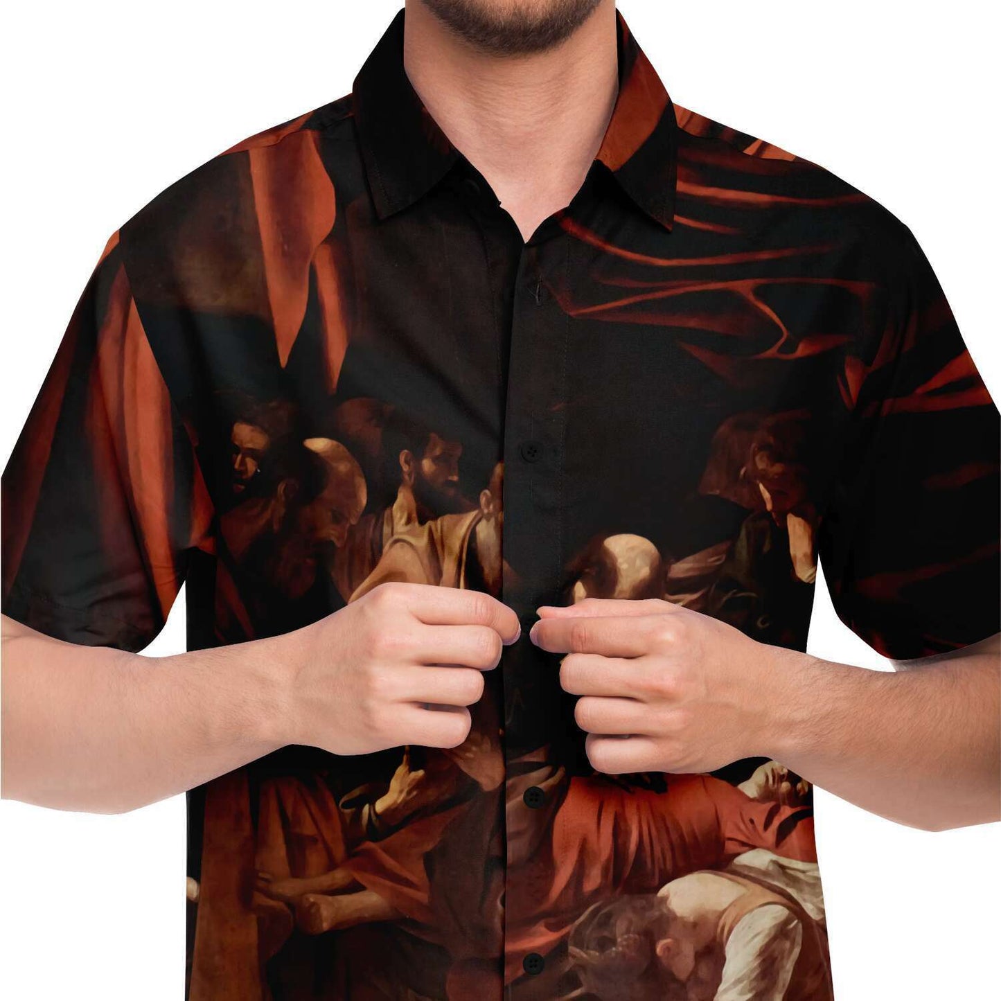 CARAVAGGIO DEATH OF THE VIRGIN BUTTONED SHIRT