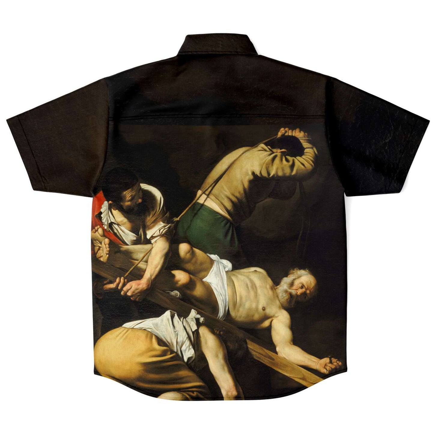 CARAVAGGIO CRUCIFIXION OF ST. PETER BUTTONED SHIRT