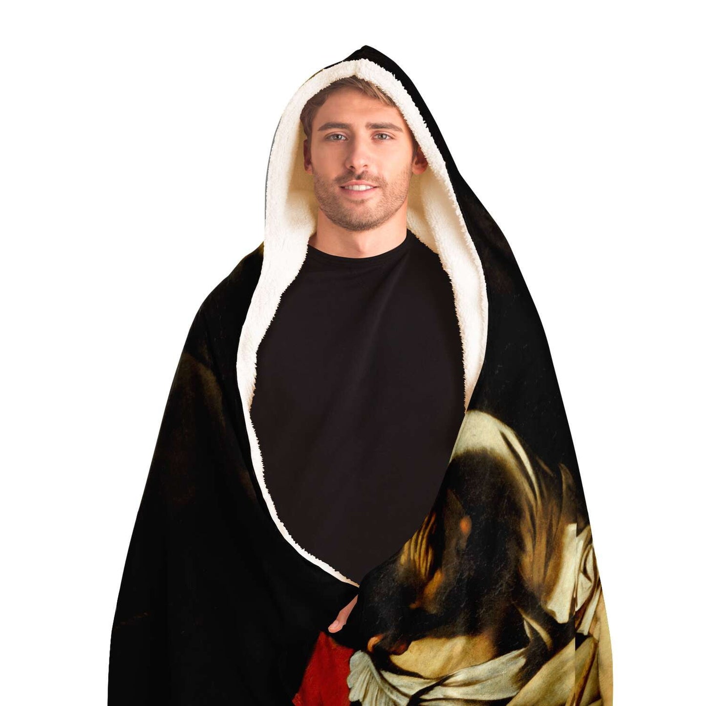 CARAVAGGIO Crucifixion of St. Peter Hooded Blanket
