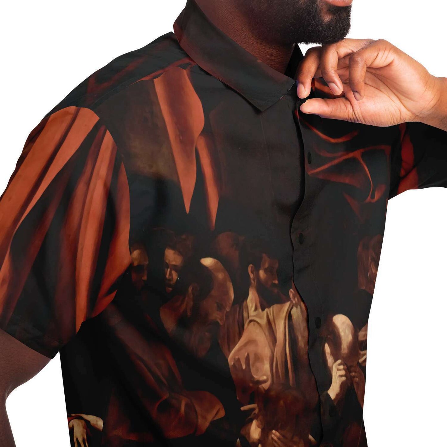 CARAVAGGIO DEATH OF THE VIRGIN BUTTONED SHIRT