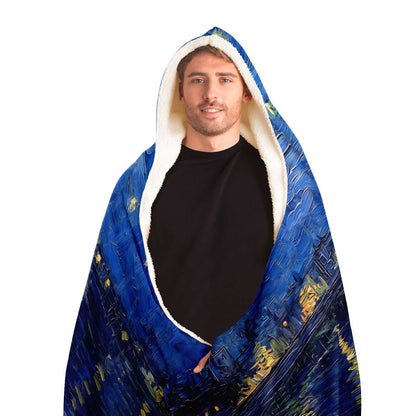 Van Gogh Starry Night Hooded Blanket