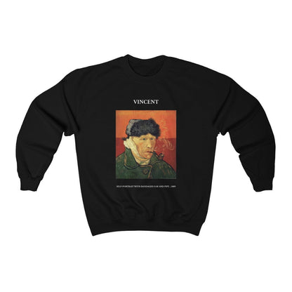 Vincent van Gogh Self-Portrait with Bandaged Ear and Pipe Sweatshirt