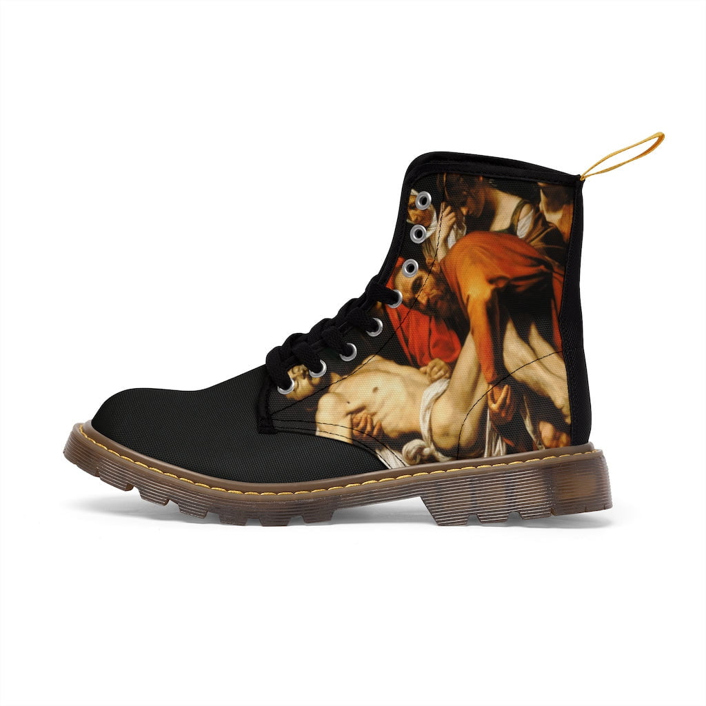 The Entombment of Christ CARAVAGGIO Canvas Boots