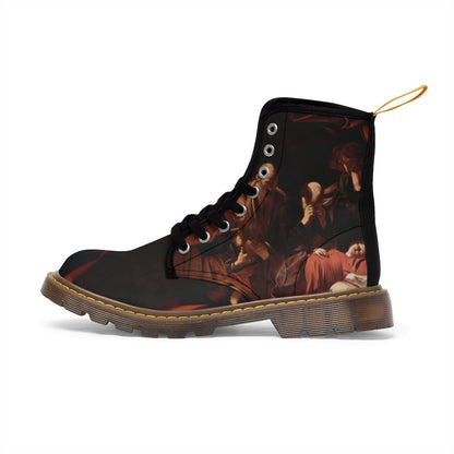 Death of the Virgin Canvas Boots