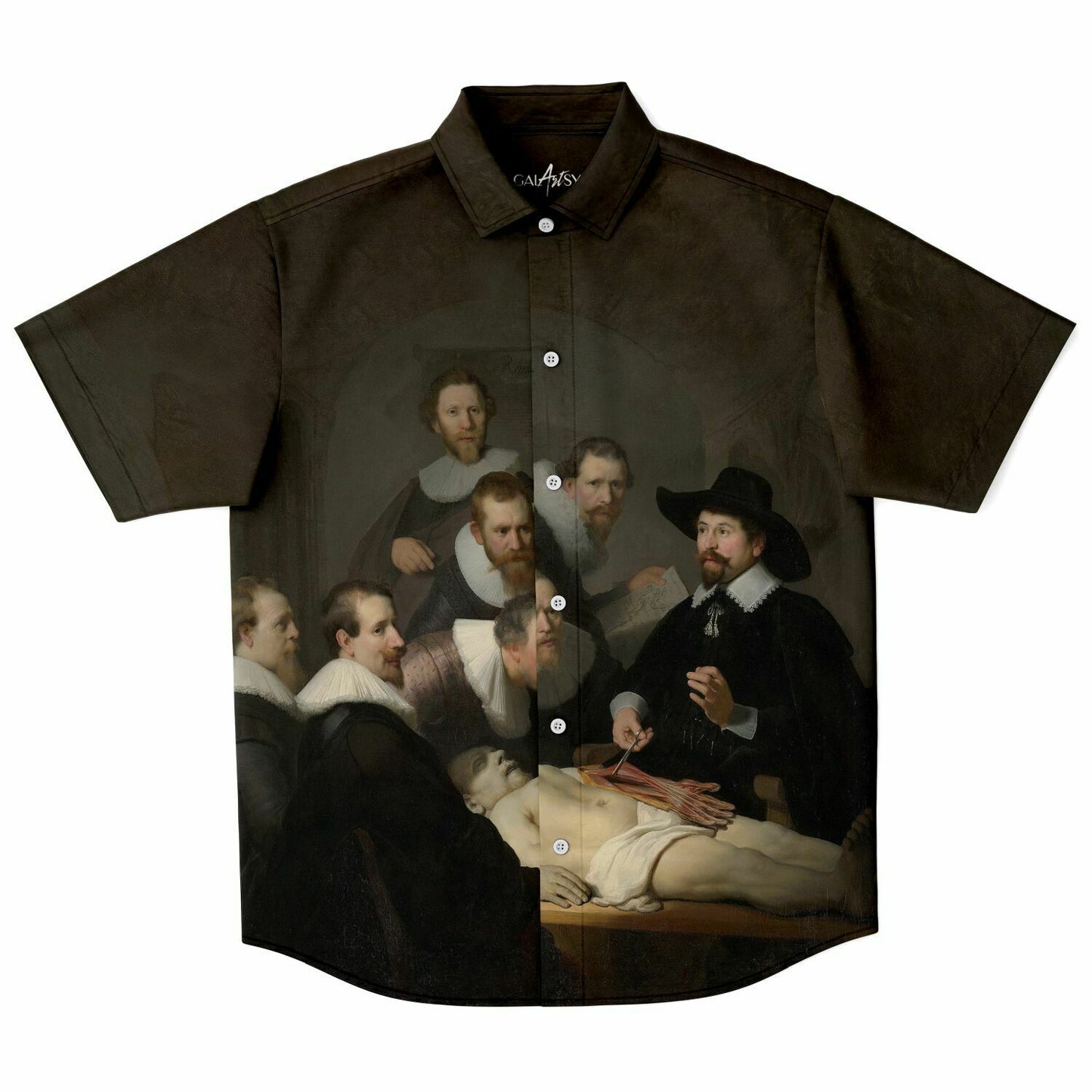The Anatomy Lesson of Dr. Nicolaes Tulp BUTTONED SHIRT