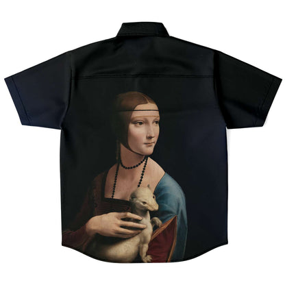 Leonardo da Vinci Dama con Ermin CAMISA BOTONES