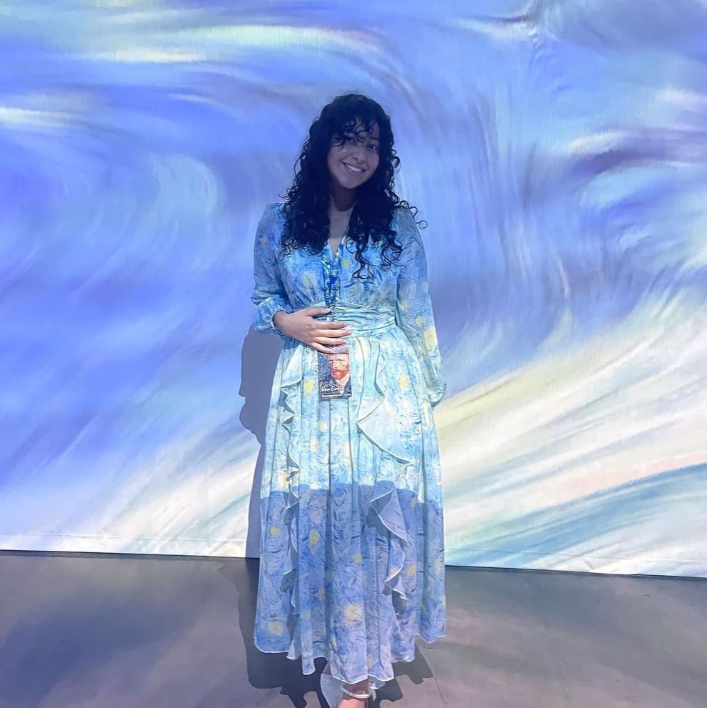Van Gogh Starry Night dreamy long dress – Galartsy