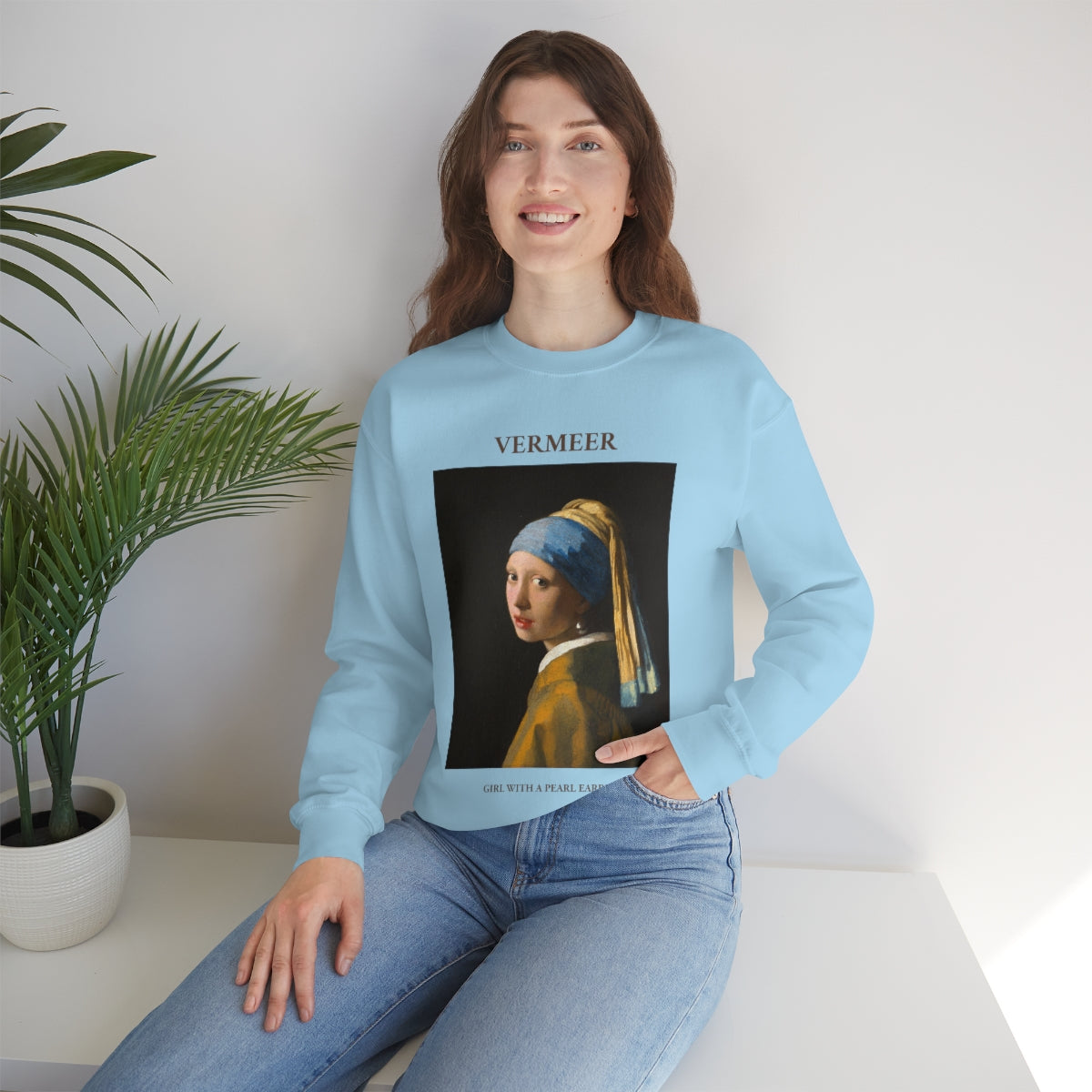 Vermeer Girl with a Pearl Earring Sweatshirt 