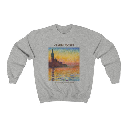 Sudadera Claude Monet San Giorgio Maggiore al atardecer 