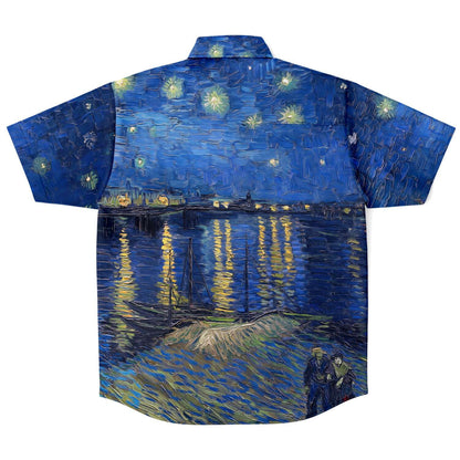 Chemise boutonnée Nuit étoilée sur le Rhône