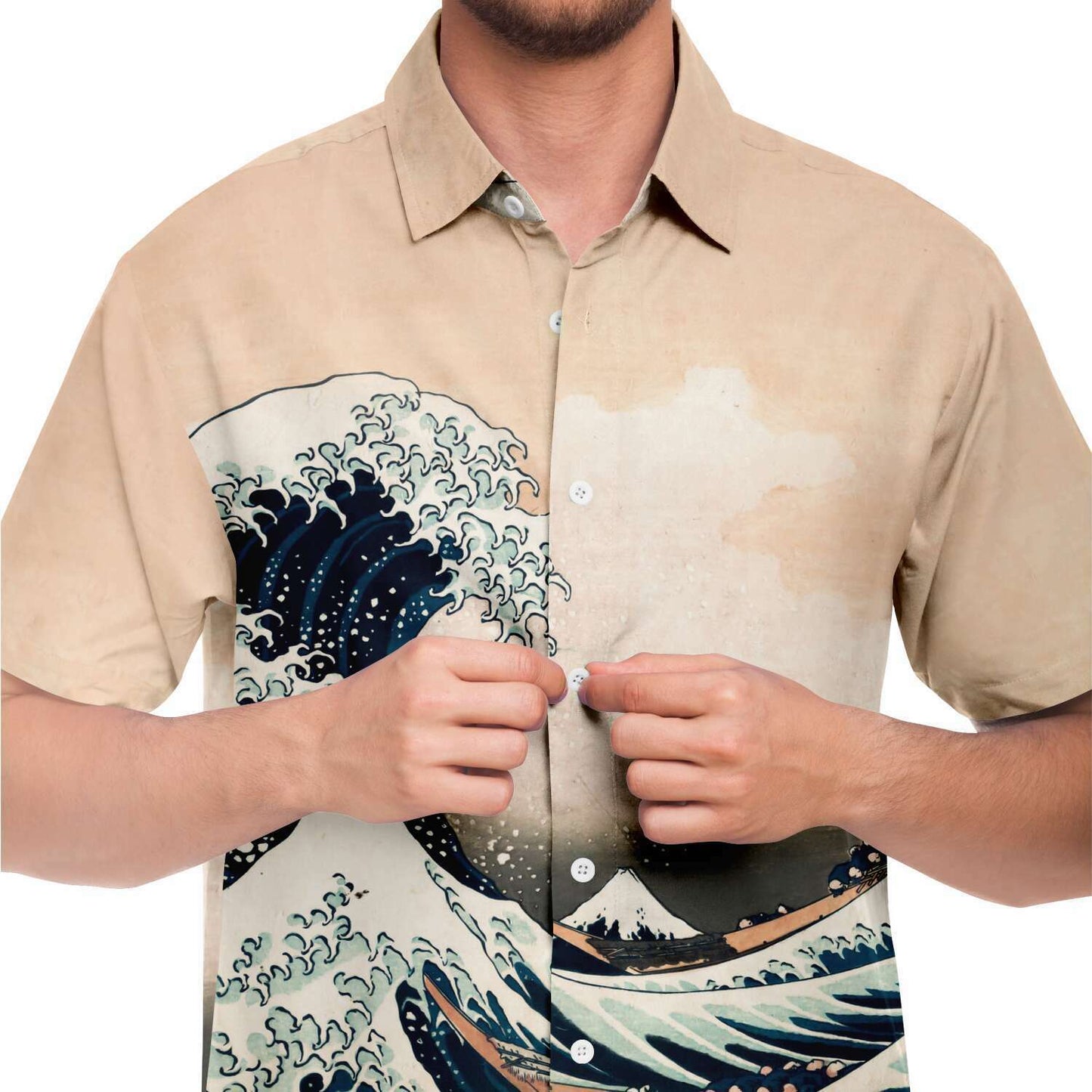 Hokusai The Great Wave off Kanagawa BUTTONED SHIRT
