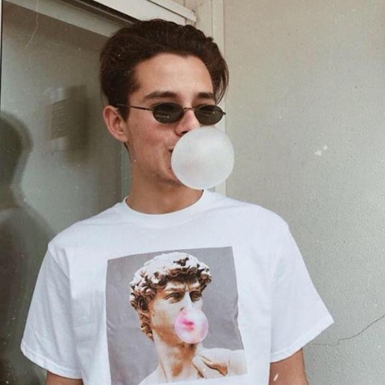 David Michelangelo statue Bubble gum T-shirt