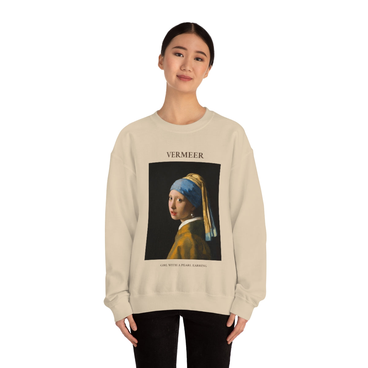 Vermeer Girl with a Pearl Earring Sweatshirt 