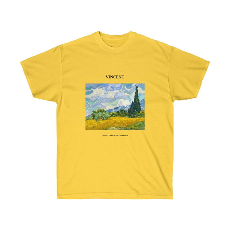 Vincent van Gogh Wheat Field with Cypresses T-shirt