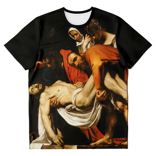 Tee-shirt La mise au tombeau du Christ CARAVAGGIO