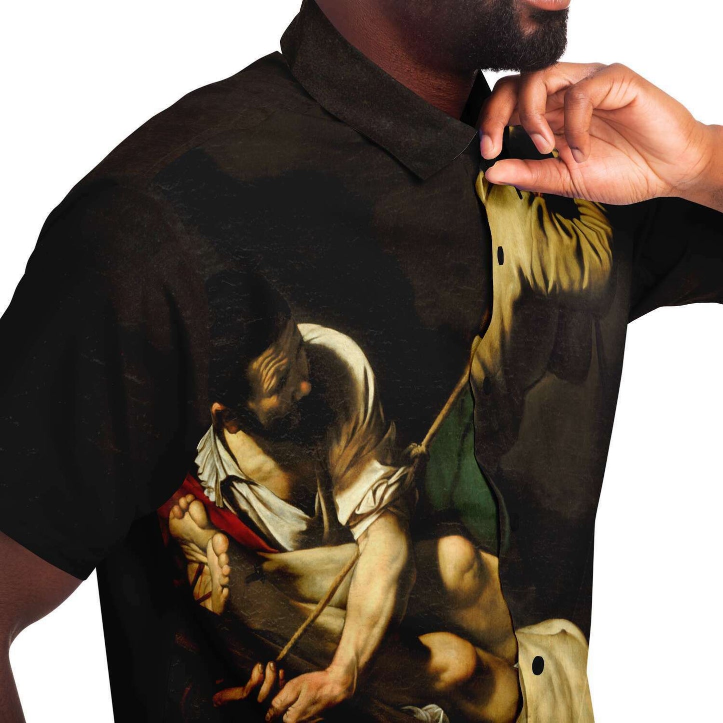CARAVAGGIO CRUCIFIXION OF ST. PETER BUTTONED SHIRT