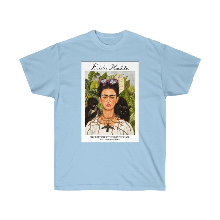 Self-Portrait with Thorn Necklace and Hummingbird T-shirt