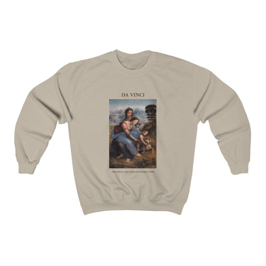 Léonard de Vinci La Vierge et l'Enfant avec Sainte Anne Sweatshirt 