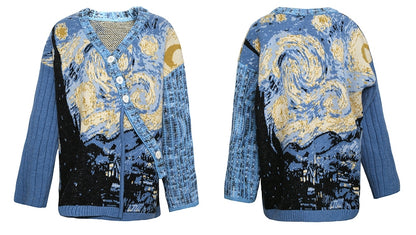 Van Gogh Boho Sweater