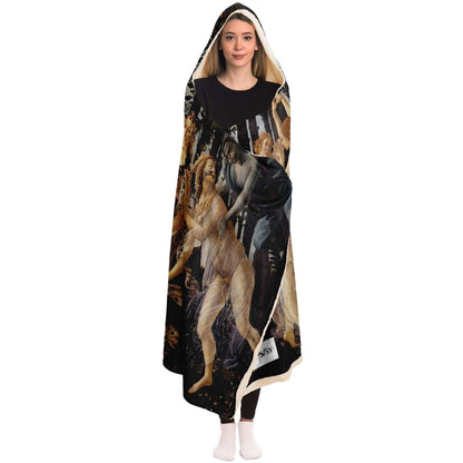 Botticelli Primavera Hooded Blanket