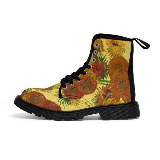 sunflowers Canvas Boots