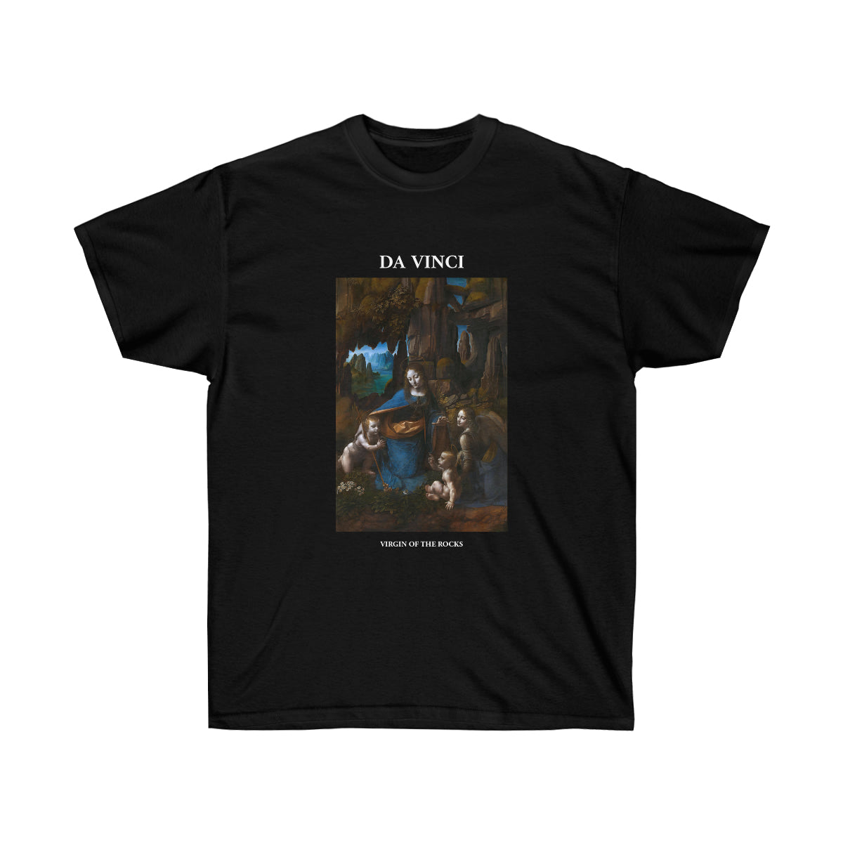 T-shirt Léonard de Vinci Vierge aux Rochers 