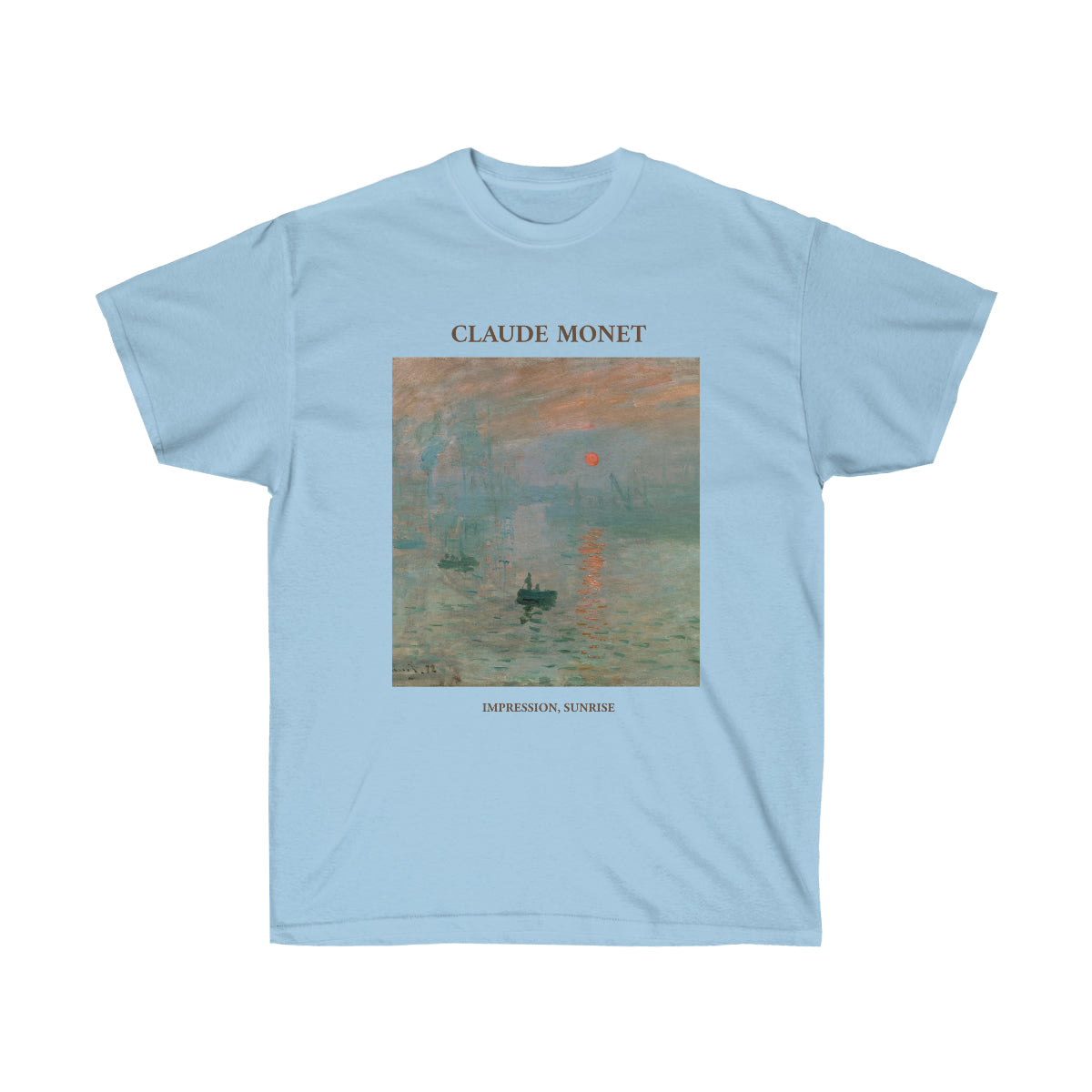 Impresión de Claude Monet, camiseta Amanecer 