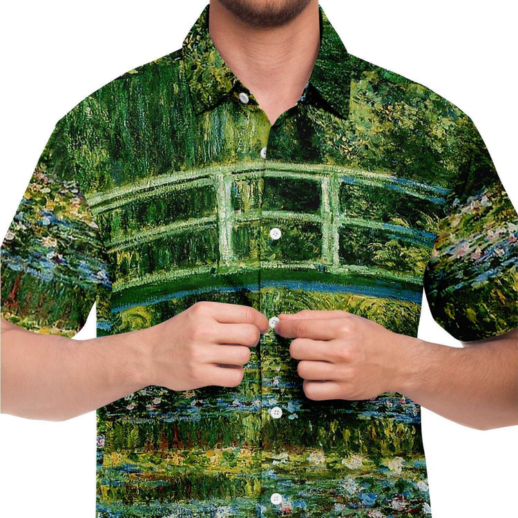 THE WATER LILY POND MONET BUTTONED SHIRT