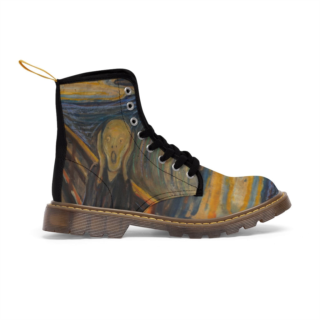 The scream Canvas Boots