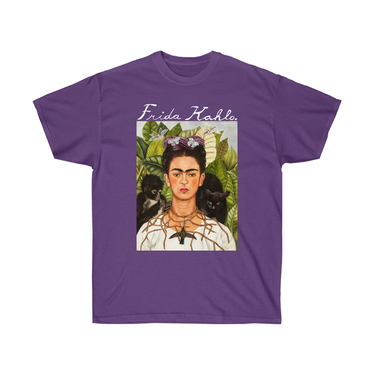 Self-portrait with thorn necklace and hummingbird Frida Kahlo T-shirt