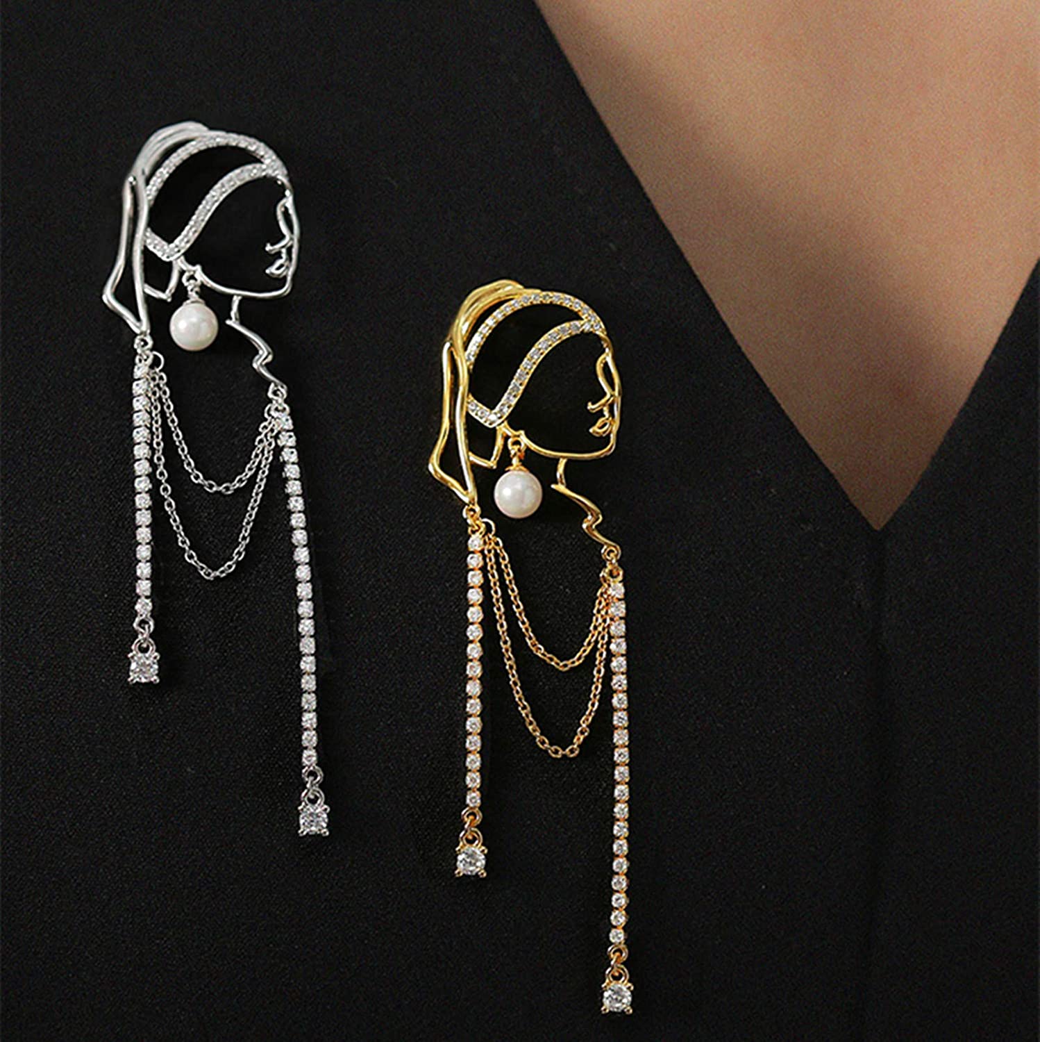 The lady with Elegance, Black Balls Earrings