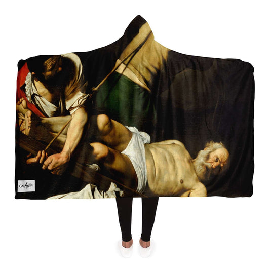 Manta con capucha CARAVAGGIO Crucifixión de San Pedro