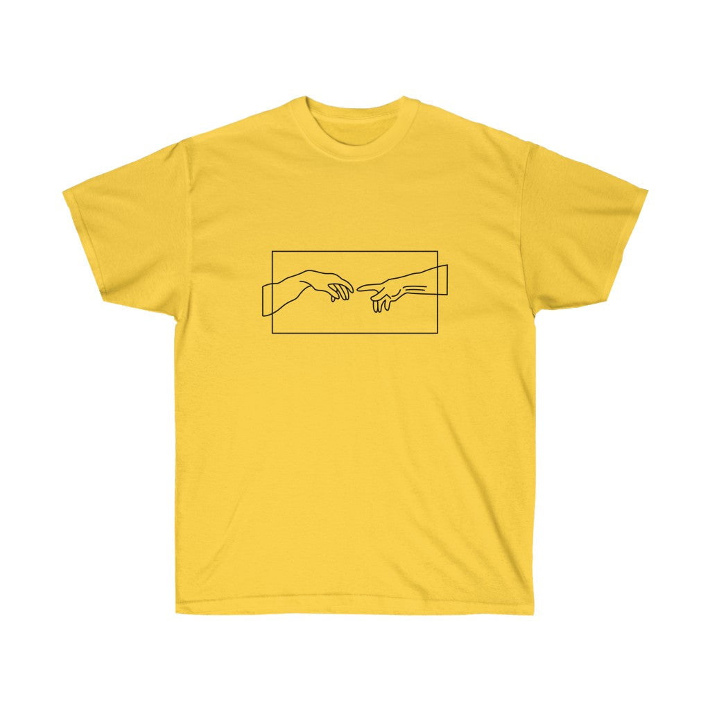 T-shirt minimaliste de la création d'Adam 