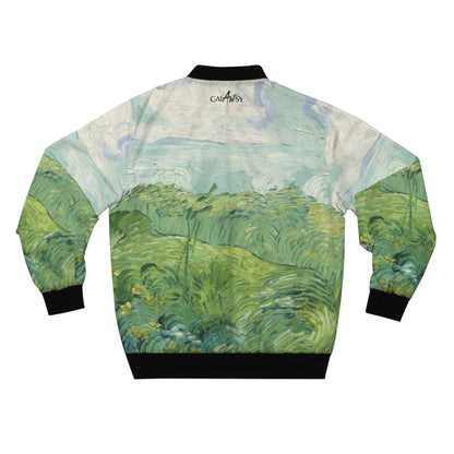 Blouson Bomber champ de blé vert Van Gogh